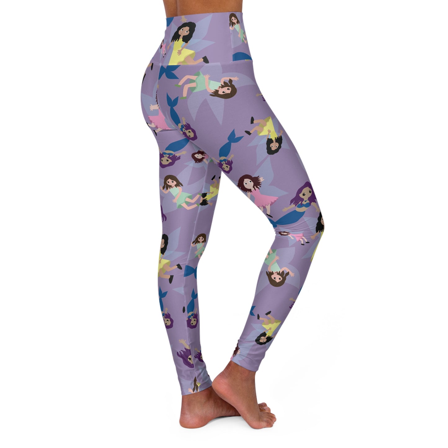 High Waisted Yoga Leggings (AOP)