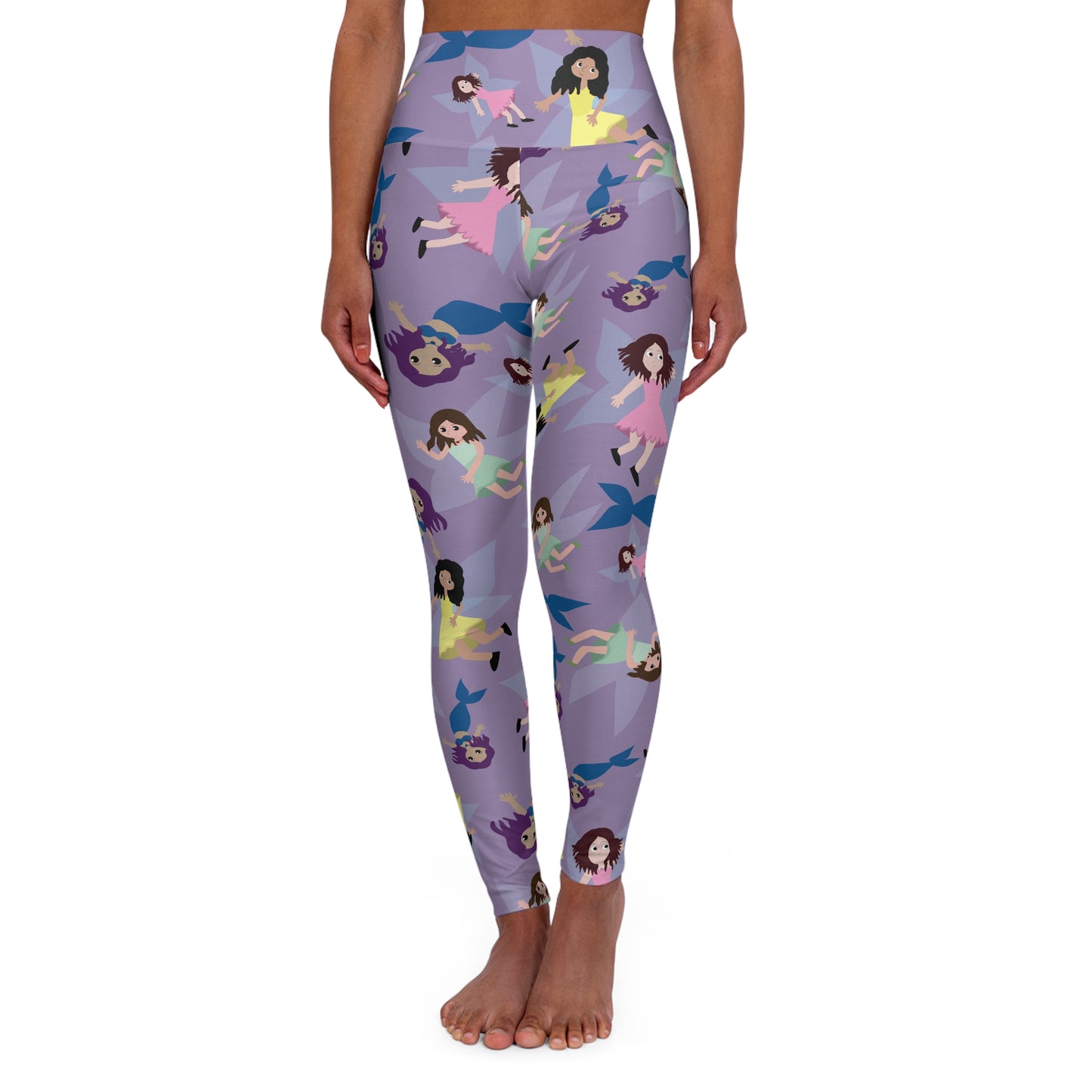 High Waisted Yoga Leggings (AOP)