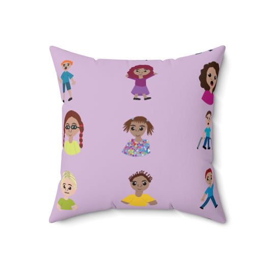 Spun Polyester Square Pillow